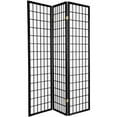 thumbnail image 1 of Legacy Decor Japanese Oriental 3 Panel Room Divider, 71" Tall, Black Color, Freestanding, 1 of 1