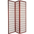 thumbnail image 1 of Legacy Decor Japanese Oriental 3 Panel Room Divider, 71" Tall, Cherry, 1 of 5