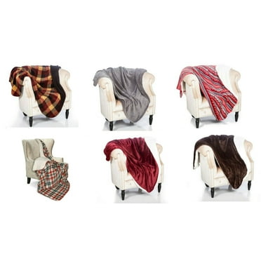Legacy Decor Solid Grey Color Fur Fleece Sherpa Throw Blanket 50" x 60"