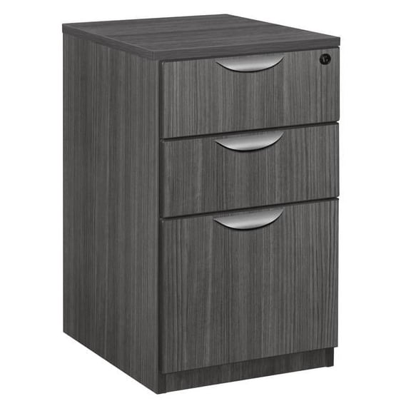 Legacy Deskside Box File Cabinet, Ash Grey
