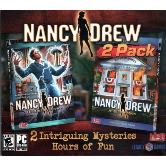 Legacy Games Nancy Drew ALIBI IN ASHES + THE DEADLY DEVICE, PC