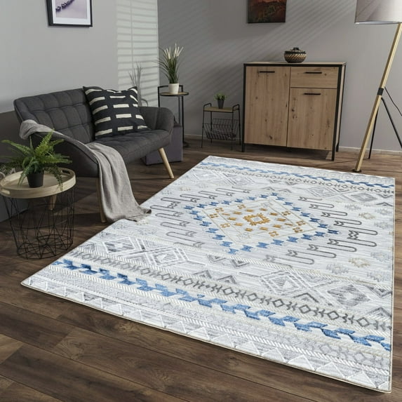 Area Rugs Legacy GC_CAM8001 Multi 5 ft. 3 in. x 7 ft. Area Rug,Throw Rugs