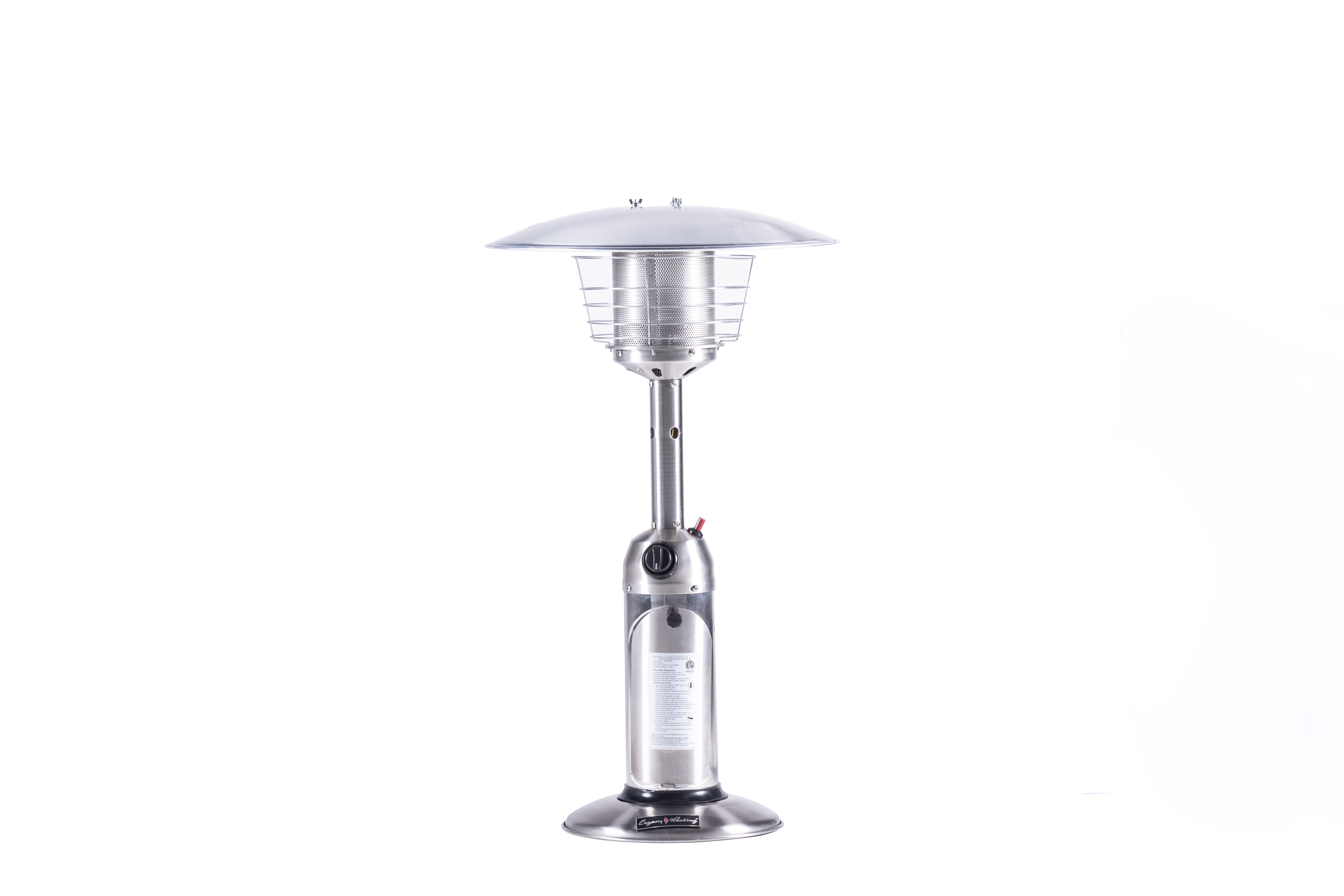 Legacy Heating Tabletop patio heater, stainless steel