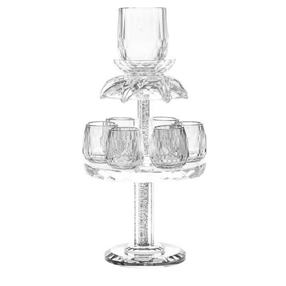 Legacy Judaica 4705 Crystal Stones Fountain with 6 Cups