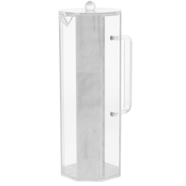Legacy Judaica 1660-M Pitcher Lucite Marble Hexagon