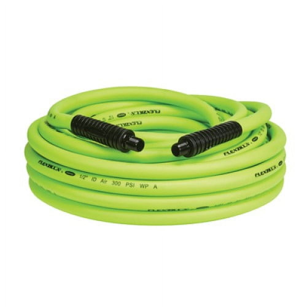 Flexzilla HFZ1250YW3 Air Hose, 1/2" x 50', 3/8" MNPT Fittings, Heavy Duty