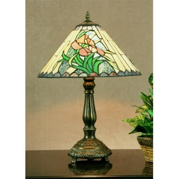 Legacy Lighting 1407TL-15T Passion Lily Stylish Table Lamp- Vestige Brass