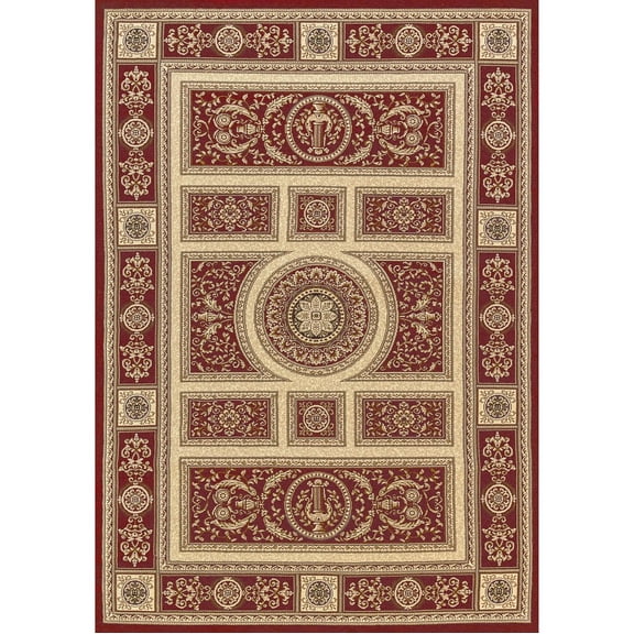 Legacy Machine-Made Traditional Area Rug - Red - 2' x 3' 6"