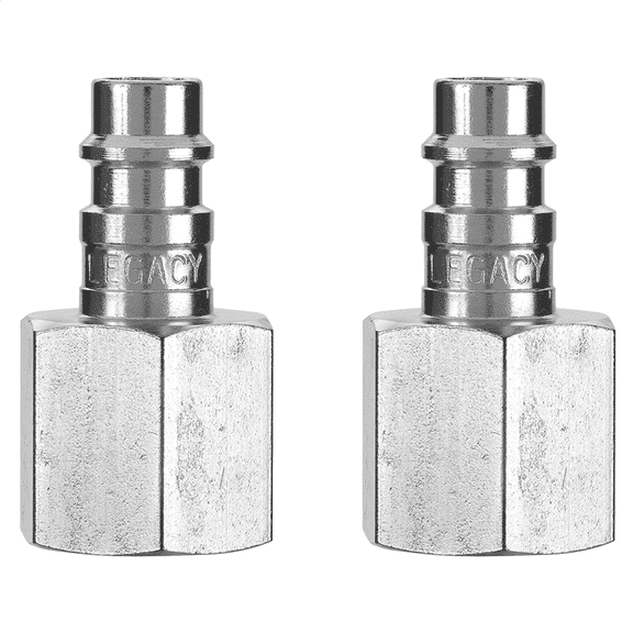 Legacy Manufacturing Flexzilla Pro High Flow Plug, 1/4" Body, 3/8" FNPT, 2-Pack
