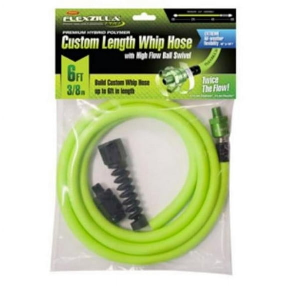 Legacy Manufacturing Flexzilla Pro Custom Length Whip Hose with High Flow Ball Swivel