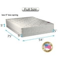 thumbnail image 1 of Dream Sleep Legacy None Flip 1-Sided Full Mattress and Low Profile Box Spring Set with Mattress Cover Protector Included - Good for your back, Longlasting by Dream Solutions USA, 1 of 4