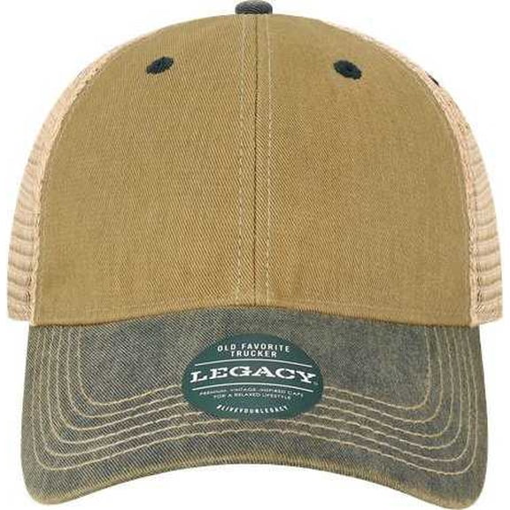 Legacy OFA Old Favorite Trucker Cap - Dark Tan Navy