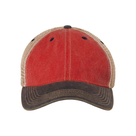 LEGACY - Old Favorite Trucker Cap - OFA - Scarlet Red/ Navy/ Khaki - Size: Adjustable
