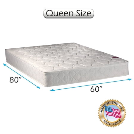 Legacy One-Sided None Flip Queen Size Mattress Only with Mattress Cover Protector Included - Fully Assembled, Good for your back, Superior Quality, Orthopedic by Dream Solutions USA
