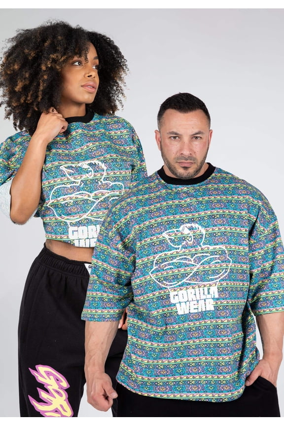 Legacy Oversized T-Shirt - Blue/Purple/Yellow