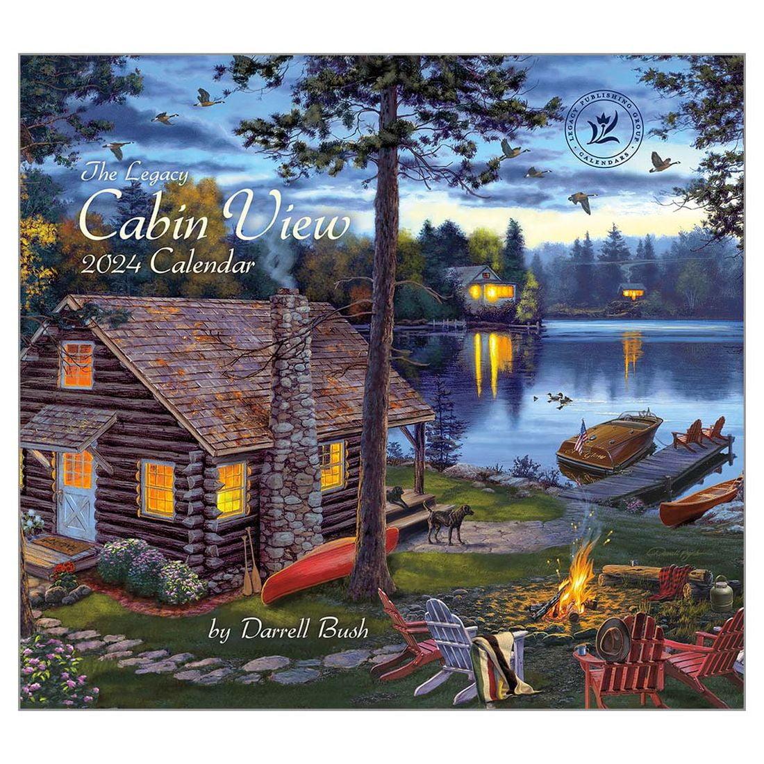 Legacy Publishing Group, Cabin View Bush 2024 Wall Calendar