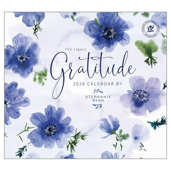 Legacy Publishing Group, Gratitude by Stephanie Ryan 2026 Wall Calendar, 13.38'' X 12.13'', 12-Month Calendar with Stapled Binding