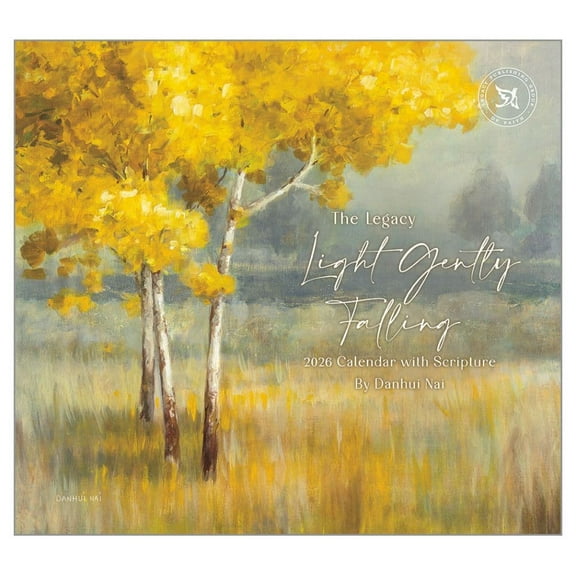 Legacy Publishing Group, Light Gently Falling by Danhui Nai 2026 Wall Calendar, 13.38'' X 12.13'', 12-Month Calendar with Stapled Binding