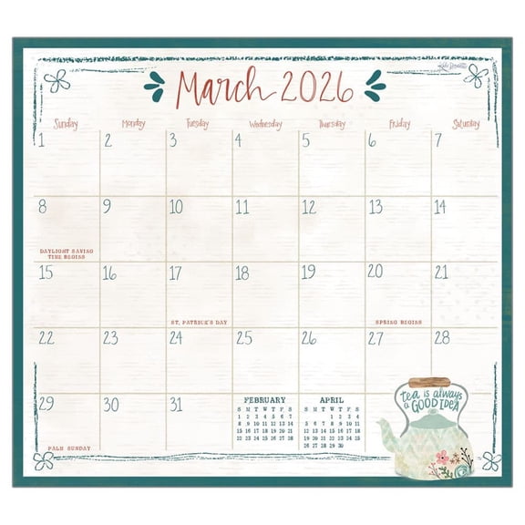 Legacy Publishing Group, Tea Time 2026 Magnetic Calendar by Katie Doucette