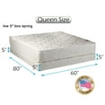 thumbnail image 1 of Legacy Queen Size (60"x80"x8") Mattress and Low Profile Box Spring Set with Bed Frame Included - Premium Edge Guards, Good for your back, Spine Support, Long Lasting and 2 Sided by Dream Solutions USA, 1 of 3