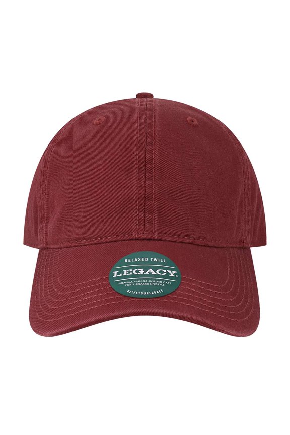 Relaxed Twill Dad Hat, Burgundy - Adjustable Size