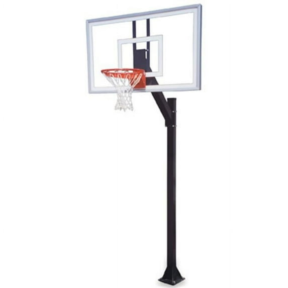 Legacy Select-BP Steel-Acrylic In Ground Fixed Height Basketball System, Purple