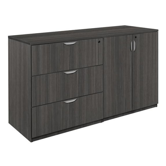 Legacy Stand Up Side to Storage Cabinet & Lateral File, Ash Grey