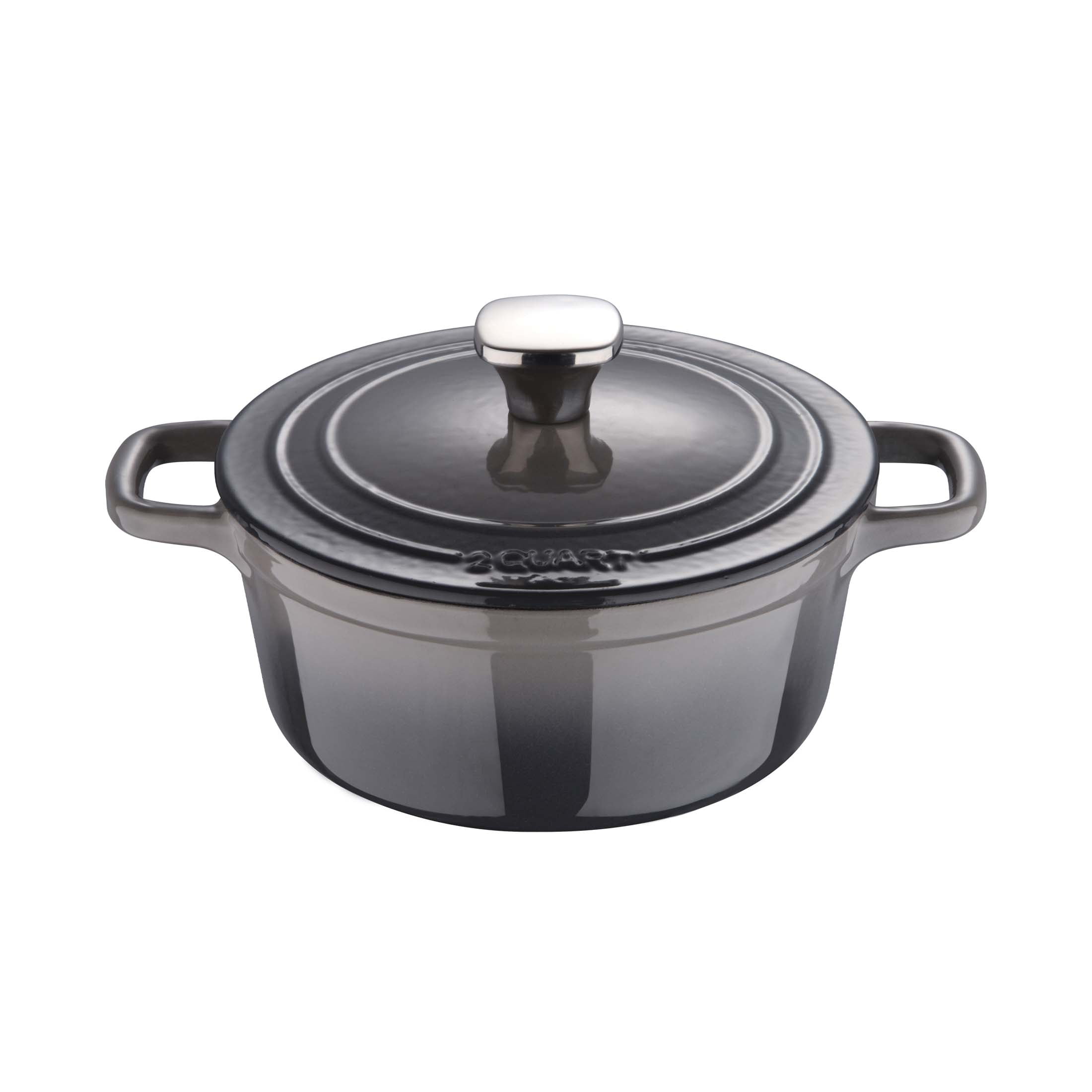 Legacy by MasterPRO - 2 Qt Legacy Enamel Cast Iron Dutch Oven with Self ...
