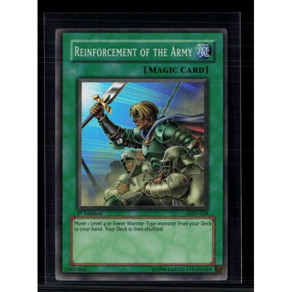 Yu-Gi-Oh! Reinforcement of the Army Legacy of Darkness SR LOD-028 1st Edition Super Rare