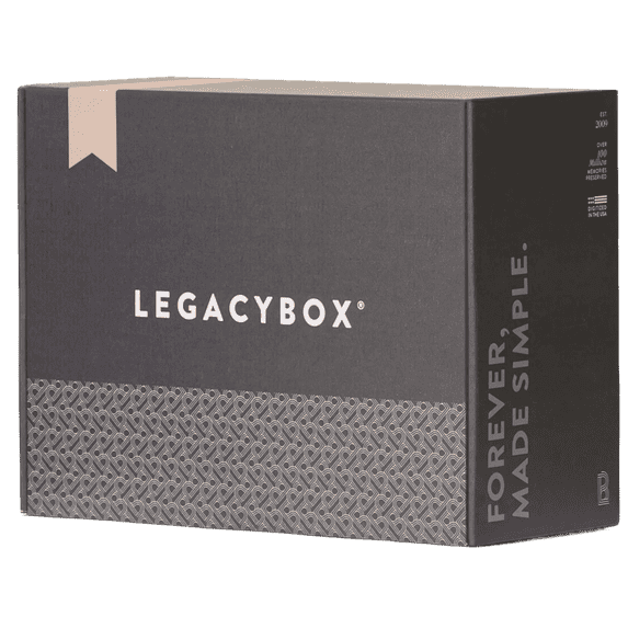 Legacybox Mail-in Digitizing Kit | Convert VHS to Digital | Photos to Digital | Film Reels to Digital (20 Items) Legacy Box All in One