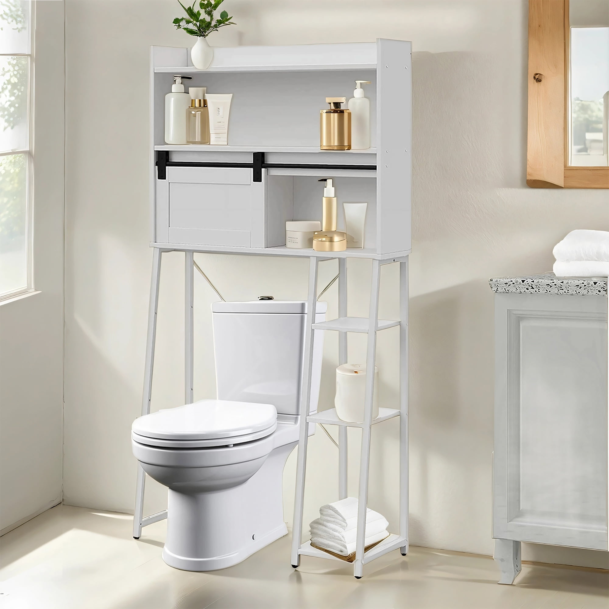 Legahome Bathroom Organizer Cabinet, Home Over-The-Toilet Storage with ...