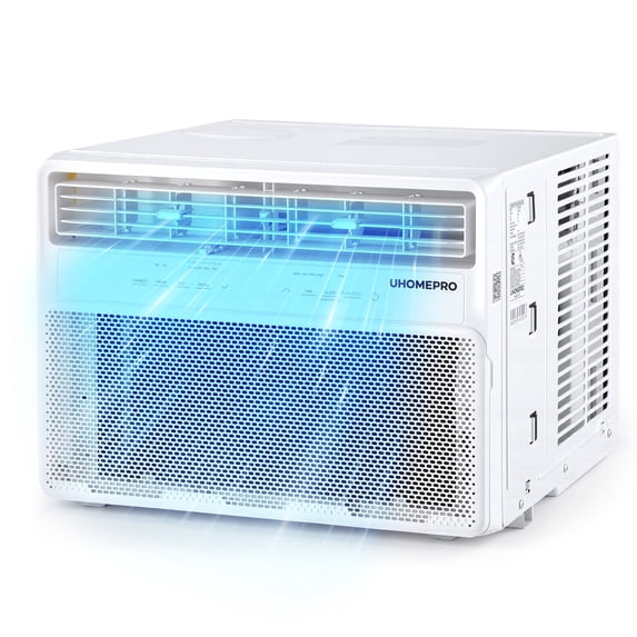12000 BTU Window Air Conditioner with Wifi, Ultra Quiet Smart Inverter Window AC Units Cools up to 550 sq. ft, Up to 35% Energy Savings, Window Unit with Remote Control, 4 Modes(Auto, Cool, Dry, Fan)