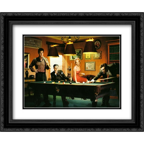 Legal Action 2x Matted 18x15 Black Ornate Framed Art Print by Chris Consani