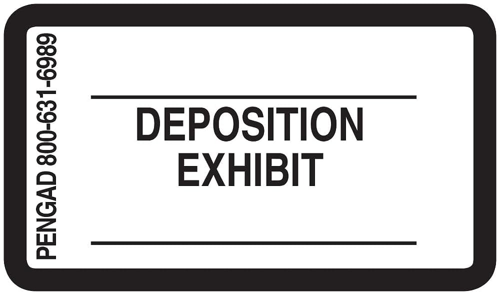 Legal Exhibit Label Stickers, 7/8 x 11/2 inches, 480 Labels per Pack