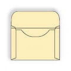 Legal File Envelope, 9-1/2" x 14-3/4", Ivory Tag, 125 lb, (SFI Certified), Smooth Finish, Open Side, Two Side Seams Over, 5" Flap Extended, Ungummed - Box of 100 Envelopes