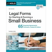 Legal Forms for Starting & Running a Small Business 65 Essential Agreements, Contracts, Leases & Letters, Paperback
