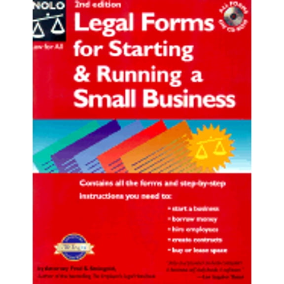 Pre-Owned Legal Guide for Starting and Running a Small Business (Paperback) by Fred S Steingold