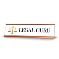 thumbnail image 1 of Legal Guru, Gold frame, Novelty Nameplate Desk Sign (2x8¨), 1 of 3