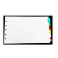 thumbnail image 1 of Legal Landscape Color Blank Tabs, 6 Per Set, for Landscape or Horizontal Binders, for Legal Size Paper, 5 Hole Punched., 1 of 9