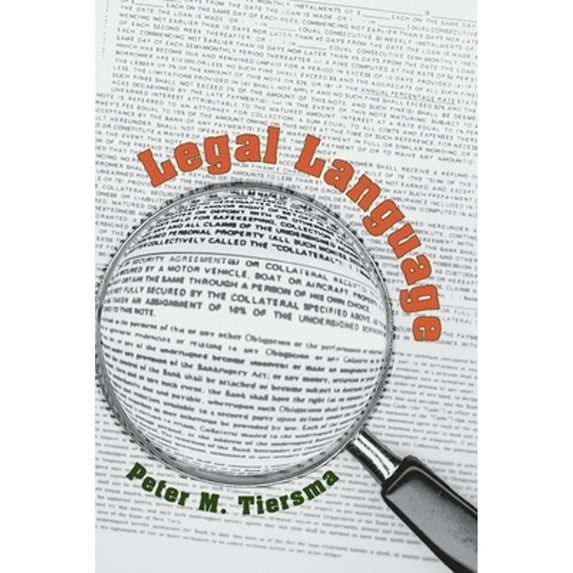 Pre-Owned Legal Language (Paperback) 0226803031 9780226803036