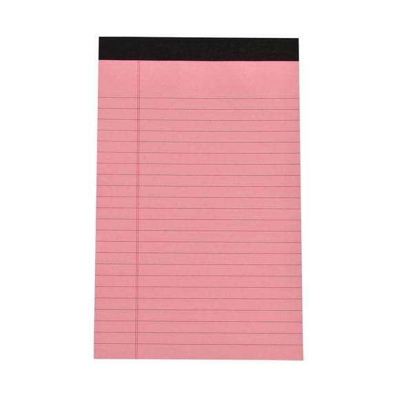 Legal Pad Lined Writing Pads,5X8 Inch Colored Notepads with Margin, Glue Top Legal Pads for Note Taking, Office, Business,Pastel Colors Note Pad