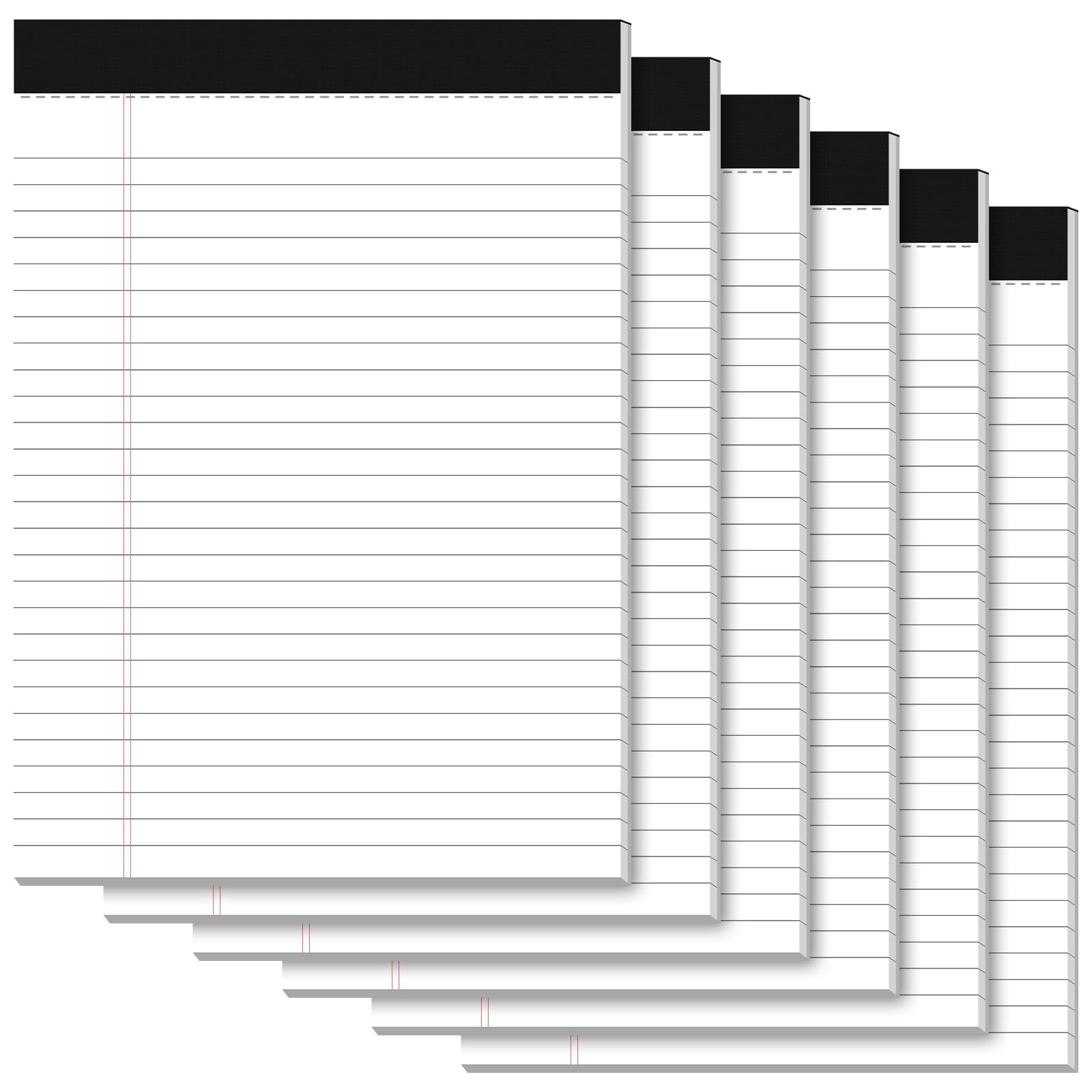 Legal pads 8 5 x 11 writing paper tablets 8 1 2 x 11 6 pack white