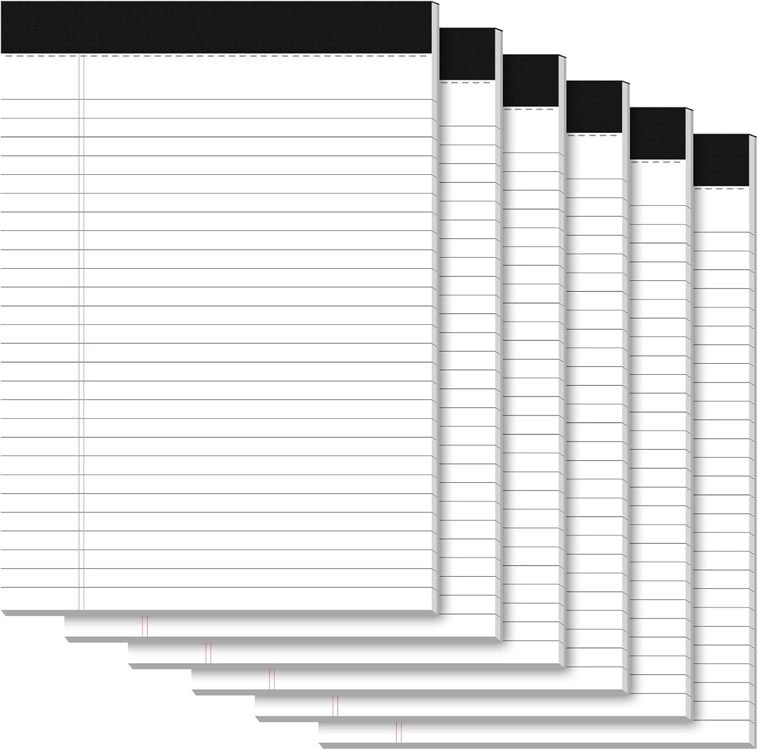 Paquete de 3 blocs legales blancos de 8.5 x 11 pulgadas, bloc de notas