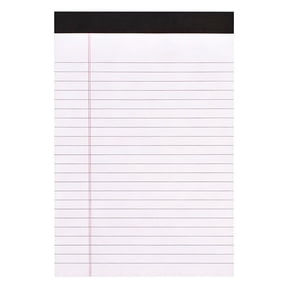 Legal Pads 8x11 Inch, Writing Pads for Office, Note Pads for Work, College Ruled Legal Pad, To Do List Notepad, Notepads for Grocery List Shopping List, 50 Sheet/Pad, 1 Pad