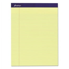 Legal Ruled Pads, Narrow Rule, 50 Canary-Yellow 8.5 x 11.75 Sheets, 4/Pack Legal Ruled Pads, Narrow Rule, 50 Canary-Yellow 8.5 x 11.75 Sheets, 4/Pack