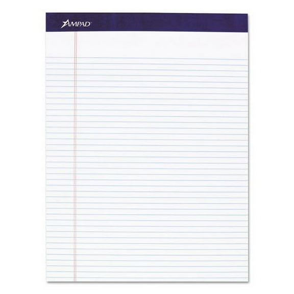Legal Ruled Pads, Narrow Rule, 50 White 8.5 X 11.75 Sheets, 4/pack | Bundle of 2 Packs