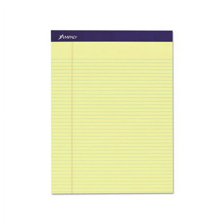 Legal Ruled Pads, Narrow Rule, 50 Canary-Yellow 8.5 x 11.75 Sheets, 4/Pack Legal Ruled Pads, Narrow Rule, 50 Canary-Yellow 8.5 x 11.75 Sheets, 4/Pack
