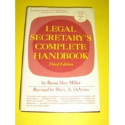 Pre-Owned Legal Secretary's Complete Handbook (Hardcover) 0135285623 9780135285626