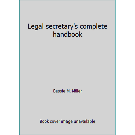 Legal Secretary's Complete Handbook (Hardcover - Used) 0135285542 9780135285541