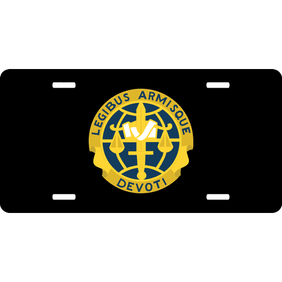 Legal Services Agency Unit Crest License Plate